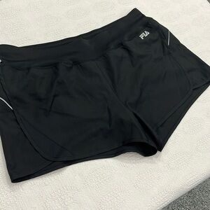 FILA Sport women’s running shorts XL extra large black‎ shorts NWOT